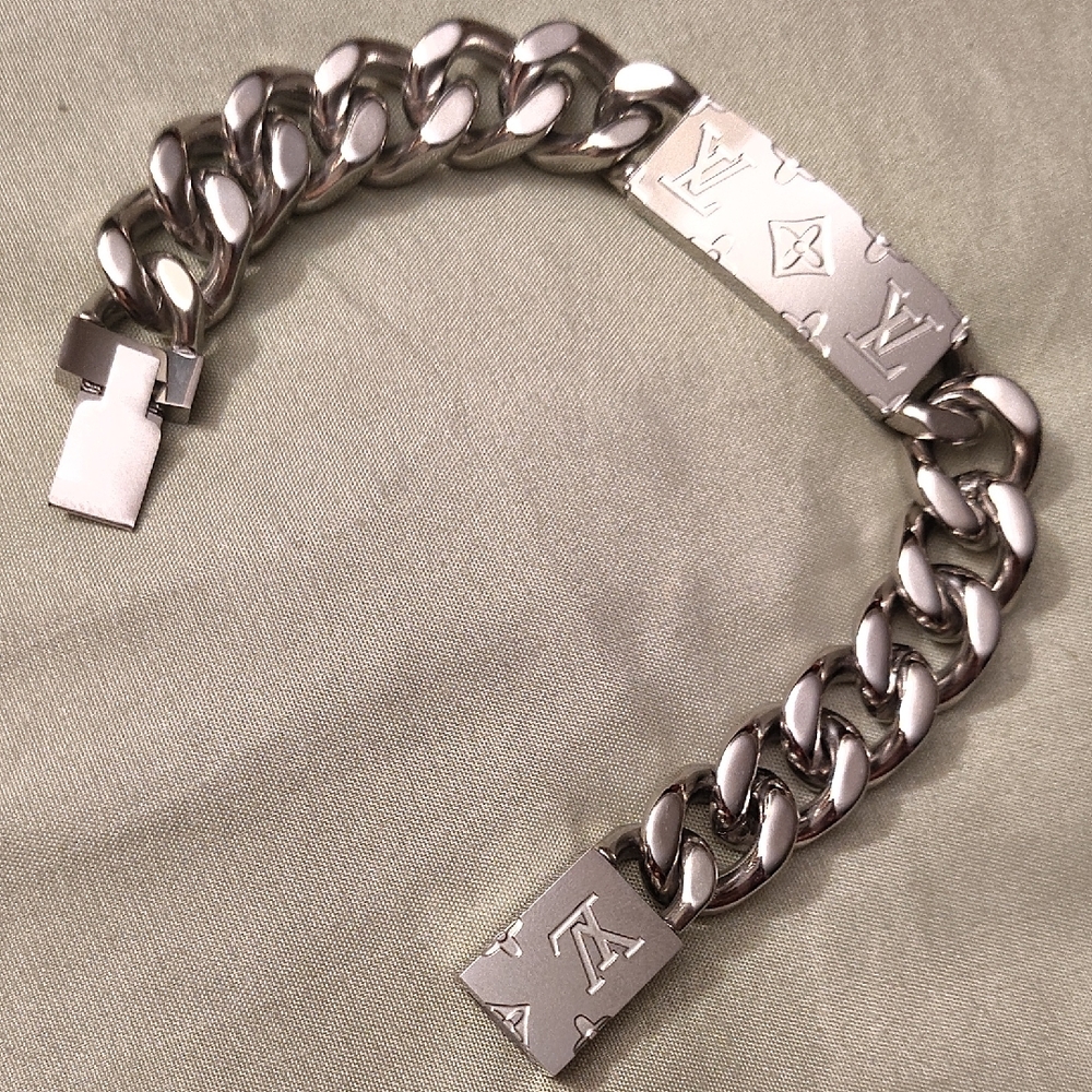 Louis Vuitton Silver Chain Bracelet